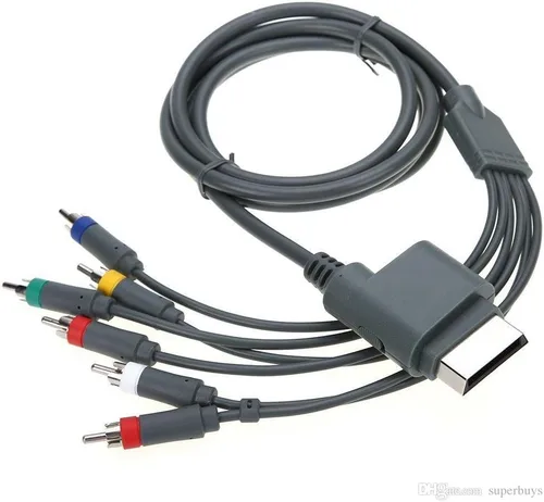 Vista 4 de traderplus Cable de video HDTV y RCA estéreo AV de 6 pies para Microsoft Xbox 360 / Xbox 360 Slim