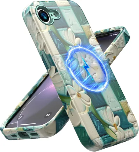 Vista 25 de Magsafe - Funda protectora para iPhone 13/14, a prueba de golpes, a prueba de caídas, funda inalámbrica para parachoques, protección híbrida