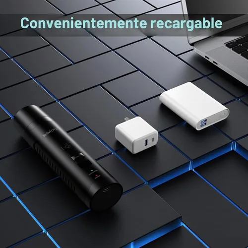 Vista 7 de Molinillo de uñas para perros, recortadores de uñas para perros y juego de cortaúñas con 2 luces LED. Molinillo de uñas para mascotas eléctrico