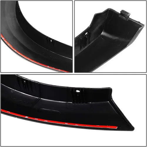 Vista 4 de DNA Motoring IF-10021-MBK - Juego de 4 protectores de rueda de guardabarros estilo OE compatibles con 11-18 Ram 1500, excluye los modelos RT y Rebel
