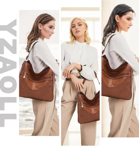Vista 6 de Bolsos cruzados grandes para mujer, bolso de hombro para mujer, bolso y cartera para mujer, bolsos Hobo