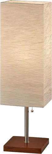 Vista 10 de Adesso Lámpara de pie de tres luces, base de madera natural y brillo ajustable, iluminación perfecta para dormitorio, sala de estar y decoración