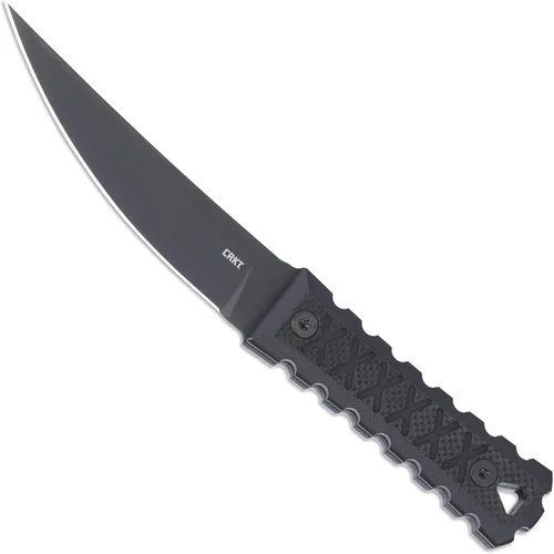 Vista 12 de CRKT HZ6 EDC Cuchillo de hoja fija con funda, negro, 2927