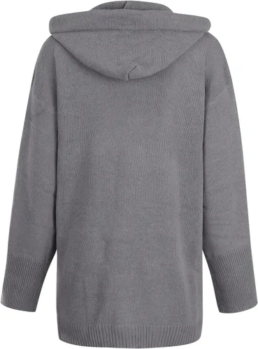 Vista 4 de Cárdigan para mujer, chaqueta de frente abierto, casual, acogedor, abrigos de vacaciones, talla grande, ropa de otoño e invierno, ropa Y2K, regalo