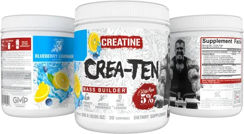 Vista 6 de 5% Nutrition CreaTEN Creatine Complex + Accelerators Creatina en polvo saborizada para ganancia muscular Máxima potencia, fuerza, resistencia