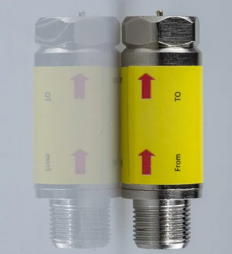 Vista 2 de Protector de cable para TV, 2 protectores coaxiales contra sobretensiones para antena satelital, cable de TV, protector contra sobretensiones