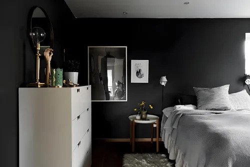 Vista 2 de Papel tapiz negro de 197" x 17.7" con despegar y pegar, autoadhesivo decorativo, impermeable, extraíble, papel de contacto para cubrir paredes
