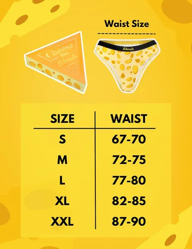 Vista 2 de Sibinulo - Ropa interior divertida de queso para mujer, el mejor regalo para todas las ocasiones, algodón