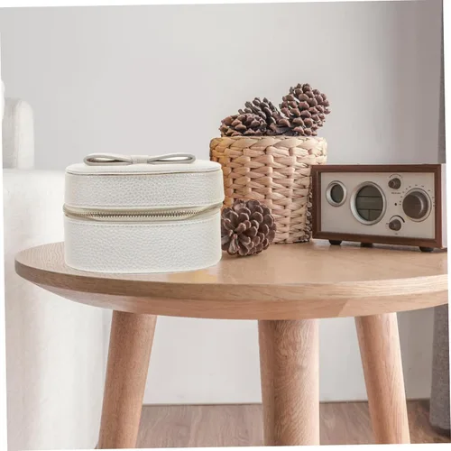 Vista 6 de Holibanna Caja de almacenamiento de joyería de 3 piezas de joyería de mujer pequeña caja de viaje niña joyería regalos personalizados para mujeres
