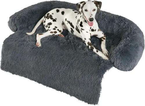 Vista 10 de Codi Cama calmante para perros – Tapete protector de sofá antiansiedad para perros grandes, 41 x 37 x 6 pulgadas, lavable a máquina, esponjosa