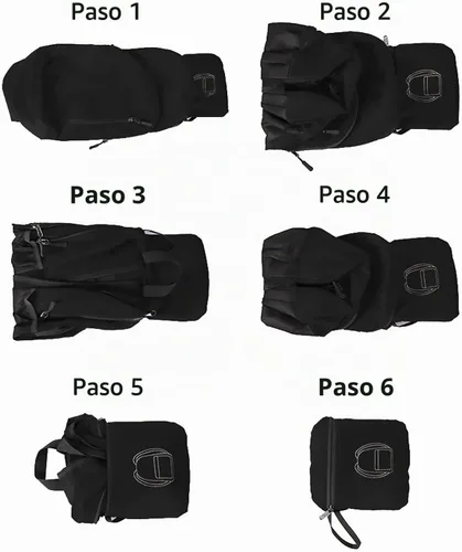 Vista 5 de MounTop Mochila resistente al agua plegable ligera al aire libre para viajes senderismo equitación