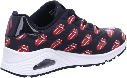 Vista 5 de Skechers Zapatos deportivos X Uno Rolling Stones NegroRojo para mujer