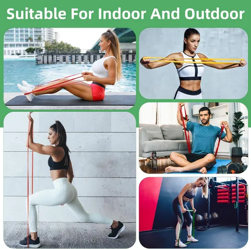 Vista 7 de Resistance Bands,Exercise Bands,Workout Bands,Resistance Bands Set for Legs,Pull Up Bands,Stretch Bands for Exercise,Muscle Training, Physical