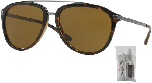 Vista 2 de Versace VE4299 Pilot Sunglasses for Men BUNDLE With Designer iWear Complimentary Eyewear Kit