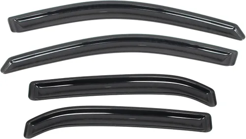 Vista 9 de IKON MOTORSPORTS Viseras de ventana de canal compatibles con Chevrolet Equinox 2010-2017, protectores de lluvia acrílicos ahumado/tintados