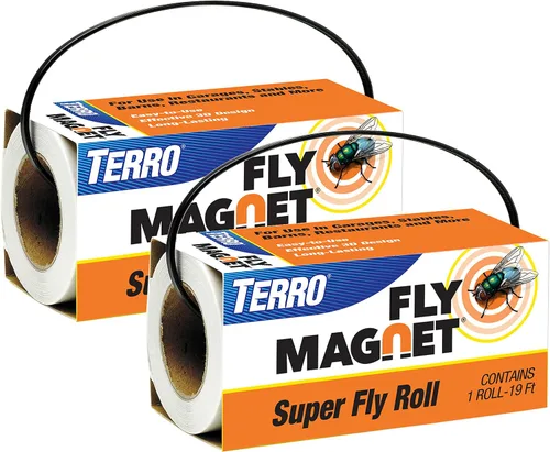 Vista 6 de Terro T521 Super Fly Roll - Trampa para moscas con imán, color blanco