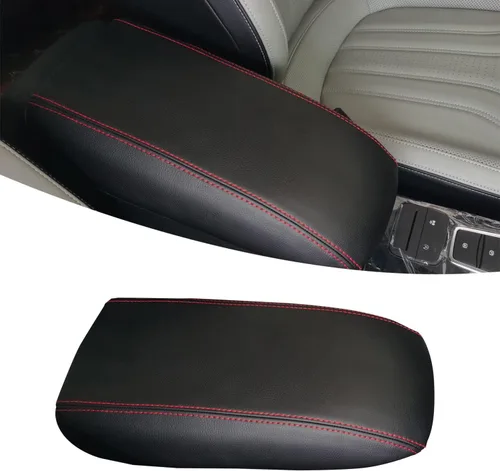 Vista 7 de HORRY Funda para reposabrazos de consola central adecuada para Ford Escape 2020-2023, Ford Bronco Sport 2021, 2022, 2023, protector de piel