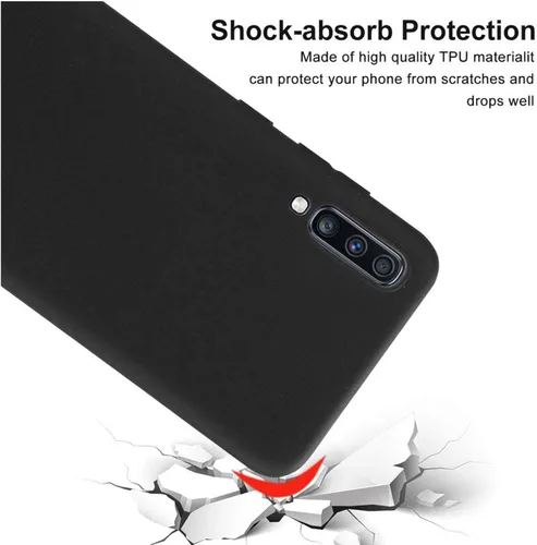 Vista 5 de Funda para Tecno Camon 18 P, KJYF Black a prueba de golpes, funda de protección contra caídas de 360° de cuerpo completo, funda de silicona suave