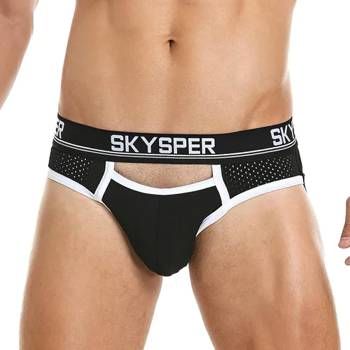 Vista 2 de SKYSPER Jock Strap Athletic Supporter para hombres Sexy Jockstrap Ropa interior masculina