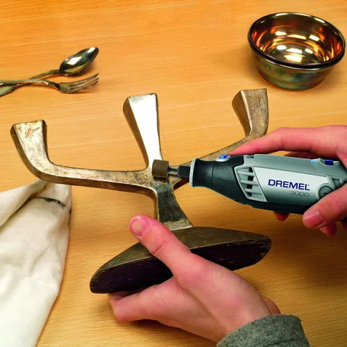 Vista 5 de Dremel Multipack de bandas de lijado, 6 bandas (0.512 in - grano 120) para madera, metal, plástico; gris