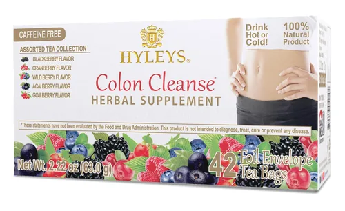 Vista 12 de Hyleys Colon Cleanse Tea Sabor Acai Berry - 25 bolsas de té (paquete de 1)