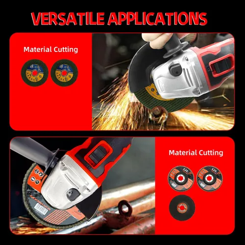Vista 7 de DOGTOOTH Kit de amoladora angular inalámbrica sin escobillas de 21 V, 4-1/2'' pulgadas, máximo 10000 RPM, compatible con batería Makita de 18 V, 1