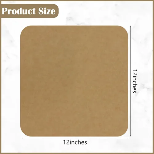 Vista 2 de 120 hojas de papel pergamino cuadrado de 12 pulgadas para freidora de aire, forro de papel desechable antiadherente para hornear compatible