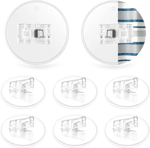 Vista 9 de Kitosun Clips adhesivos para cortina de ducha – Protectores de salpicaduras de agua para ducha de baño sujetan el forro de ducha para mantener