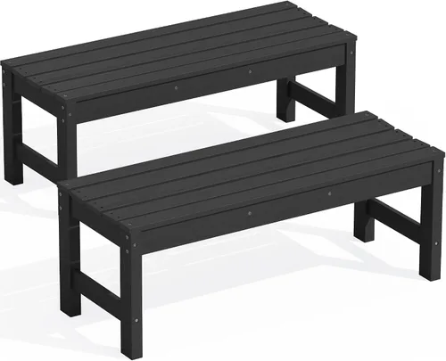 Vista 34 de SERWALL 2-Person Backless Outdoor Bench 56 Inches, Aruba