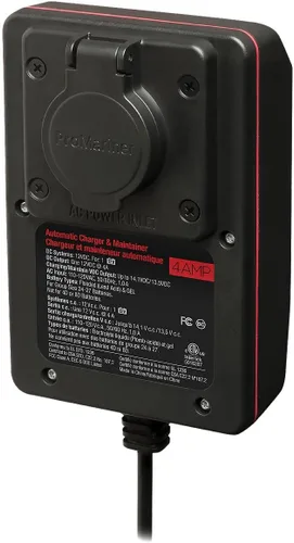 Vista 5 de ProMariner 24104 ProTechOne Digital Series - Cargador de batería a bordo totalmente automático de 4 amperios y mantenedor con entrada de CA integrada