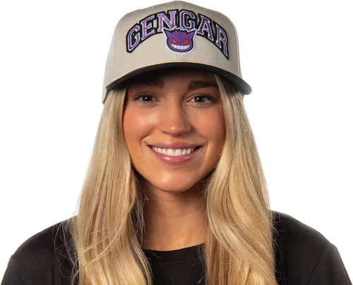 Vista 2 de Bioworld Pokemon - Sombrero bordado Precurve Snapback para hombre y mujer