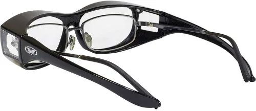 Vista 4 de Global Vision Gafas de seguridad Escort Fit Over 2 pares de lentes amarillas y transparentes