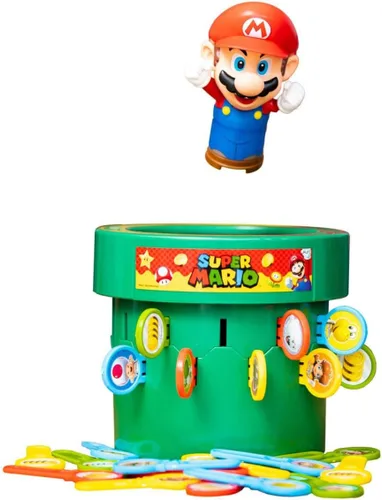 Vista 4 de TOMY Juego de acción familiar Pop Up Super Mario - 2-4 jugadores - A partir