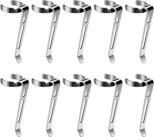Vista 9 de Paquete de 10 linternas B101 – Clip duradero de acero inoxidable para bolígrafo y clip para tapa, cómodo de llevar B101X10