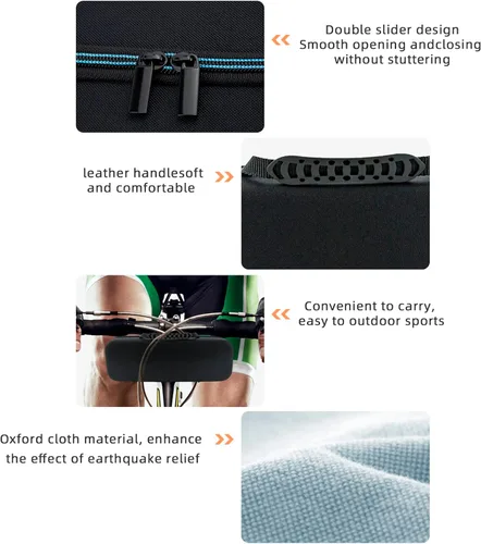 Vista 6 de XINGFUDAO Funda de transporte para proyector compatible con Samsung The Freestyle, funda de almacenamiento portátil de EVA rígida que se adapta