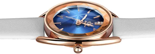 Vista 3 de Fate Love Relojes para mujer, reloj de pulsera para mujer, reloj de cuarzo de lujo, impermeable, correa de cuero, reloj delgado de diamante, reloj