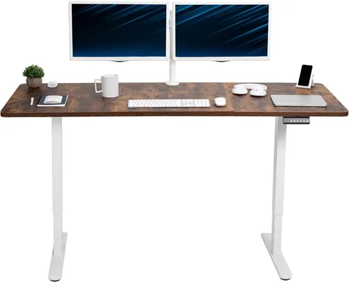 Vista 31 de VIVO DESK-KIT-E2B1B - Escritorio eléctrico de pie con motor doble, ajuste de altura de memoria, serie E2B, marco negro superior negro, DESK-KIT-E2B1B