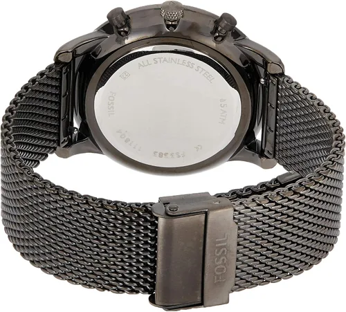 Vista 2 de Fossil Hombres de Ionic placa mediana Esfera Azul Reloj cronógrafo talla única Negro