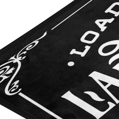 Vista 4 de Alfombra antideslizante para cuarto de lavado, alfombra de pasillo para cocina, baño, lavandería, color negro, 39 x 20 pulgadas