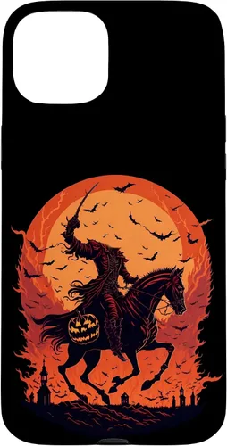 Vista 9 de Halloween Scary Pumpkin Headless Horseman Case for iPhone 17