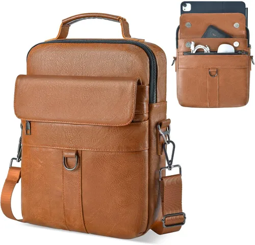 Vista 8 de Funda de cuero para iPad de 11 pulgadas para iPad Pro 11 M5 M4 y iPad Air 11 M4 M4 M3 M2, iPad A16 con teclado mágico, funda protectora acolchada
