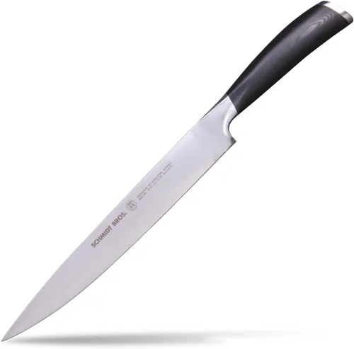 Vista 11 de Schmidt Brothers Heritage - Juego de 4 cuchillos de carne jumbo de acero inoxidable alemán de alto carbono