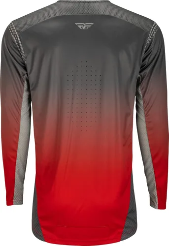 Vista 2 de Fly Racing 2023 Camiseta Lite para adultos (rojo/gris, talla M)