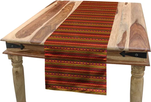 Vista 26 de Lunarable Camino de mesa tropical y manteles individuales, acuarela tucán loro flamenco piñas y flores silvestres sobre rombo, juego para decoración