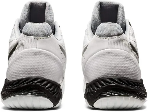 Vista 4 de ASICS Netburner Ballistic FlyteFoam Mid Top Tenis de voleibol para hombre blanco (White/gunmetal)