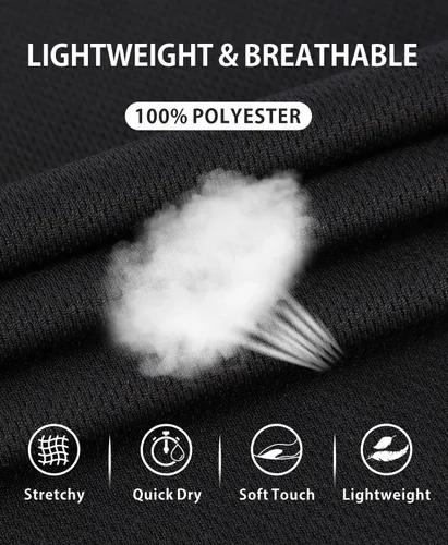 Vista 5 de Spotti Playera de mangas largas para ciclismo, para hombre. Remera para ciclismo, transpirable y de secado rápido.
