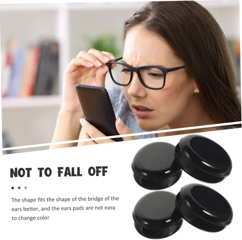 Vista 4 de 20 Pairs of Silicone Anti-Slip Glasses Ears Pads Replaceable Cushion Adapters for Eyeglasses Comfortable Support for All-Day Wear