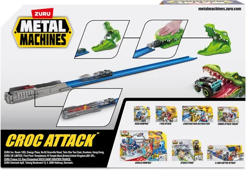Vista 4 de ZURU 6718 Metal Machines Croc Attack Playset