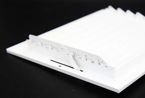 Vista 9 de HVAC Premium Rejilla de Suministro de Aire de 1 Vía de 10'' X 6'' - Tapa de Ventilación y Difusor - Cara Plana Estampada - Blanco