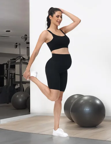 Vista 7 de HOFISH Nursing Bras for Breastfeeding Nursing Sports Bra with Support Racerback Maternity Bra Medium Impact